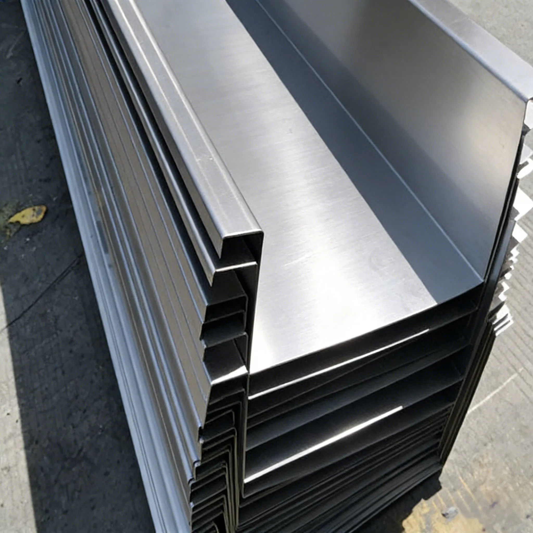 Installation Stainless Steel Metal Bracket Rainwater Gutter