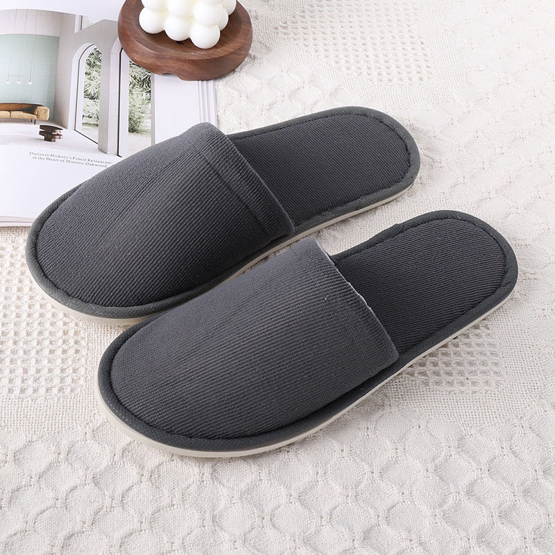 Custom Logo White Disposable Hospital Wedding Travel Hotel Bathroom SPA Slippers for Guests