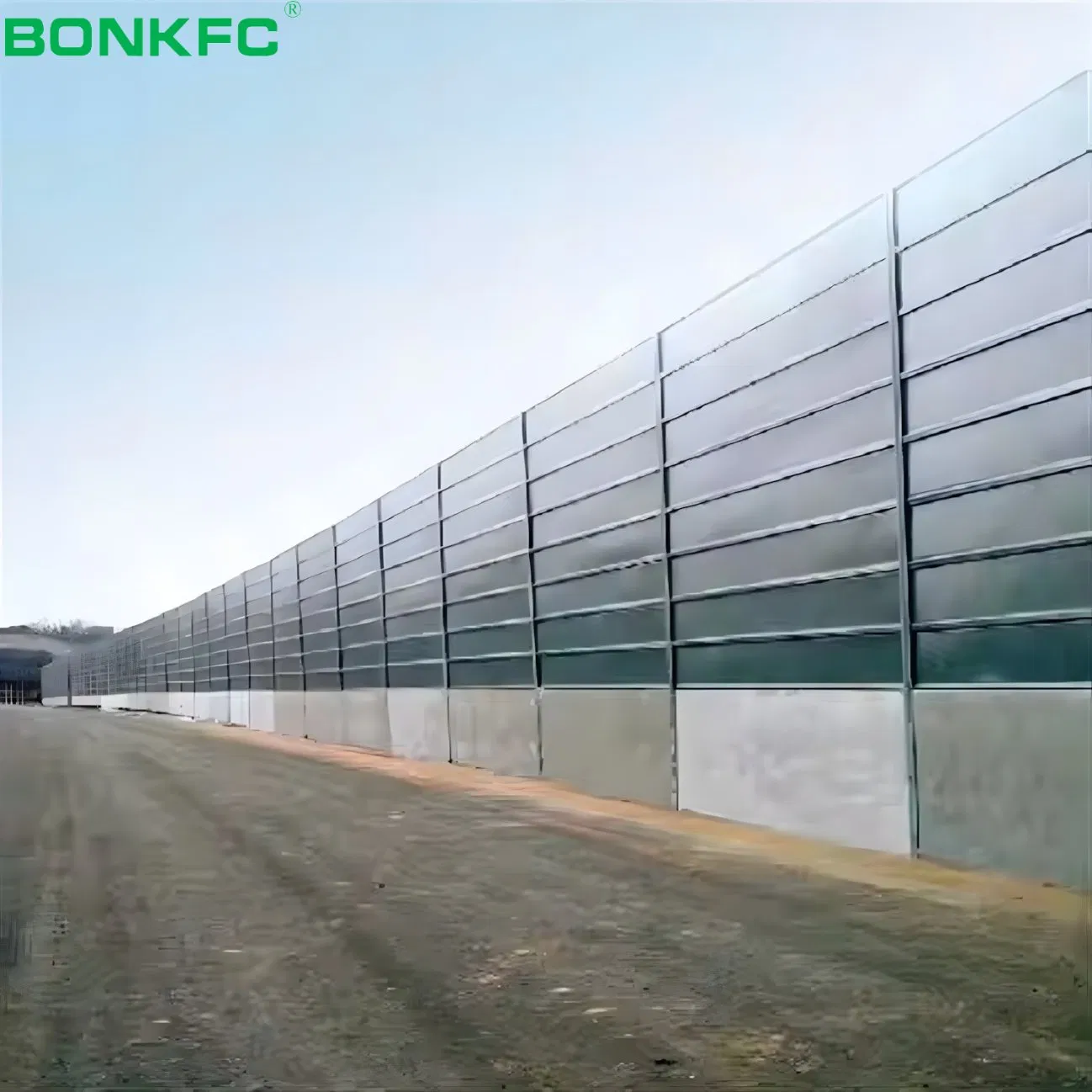 Highway Modern Construction Noise Barrier Soundproof PVC Acrylic Wall Acoustical Fence Outdoor Soundproof Sound Barrier Sheet