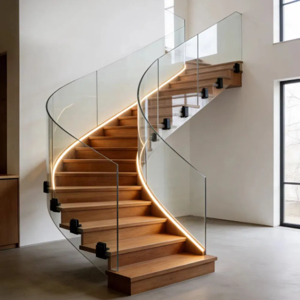 Anti-Dropping Xflg-001 Custom Ultra-Clear Tempered Sandwich Hard Glass for Corridor Railings