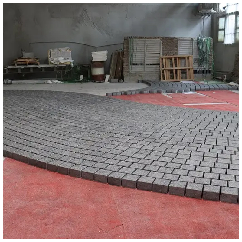 G654 Dark Grey Granite Outdoor Paving Cobblestone
