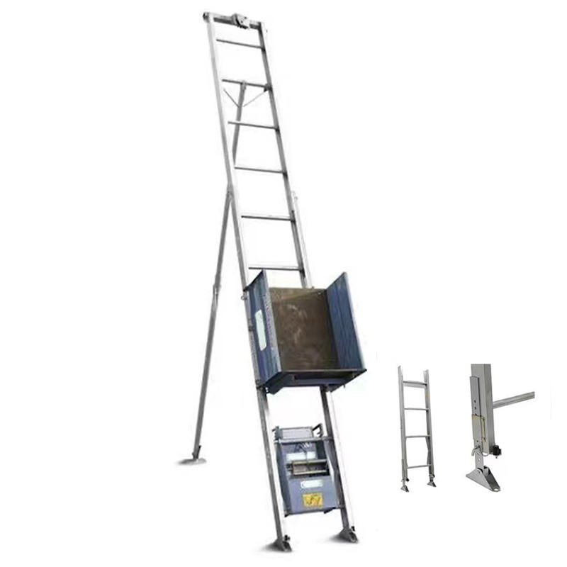 Custom Alum Electric 60FT Ladder Hoist Lift Solar Panel Lifter Ladder for Construction