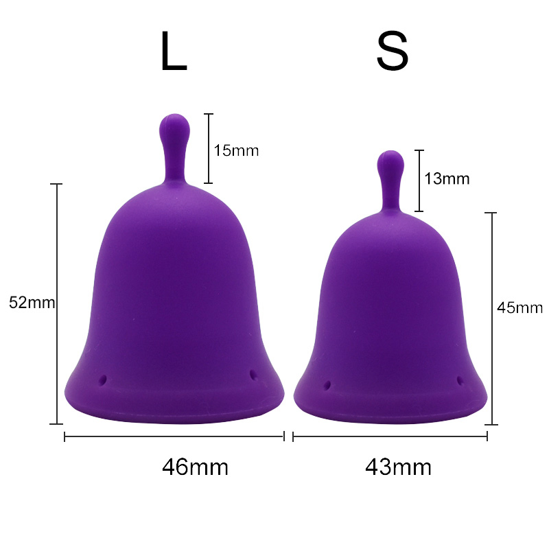 Wholesale OEM Medical Grade Silicone Period Cup Reusable and Eco Friendly Women Menstrual Cup