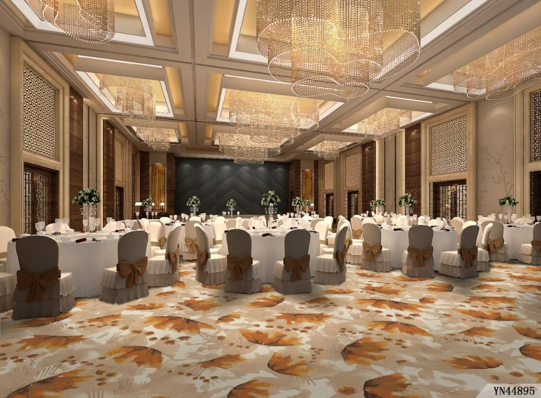 Factory Price 1200g Nylon Anti-Fire Hotel Wall to Wall Carpet for Banquet