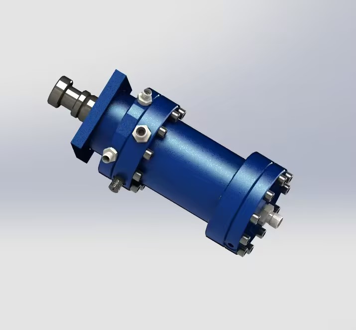 Гидроцилиндр двухстороннего действия водяного охлаждения 280°C