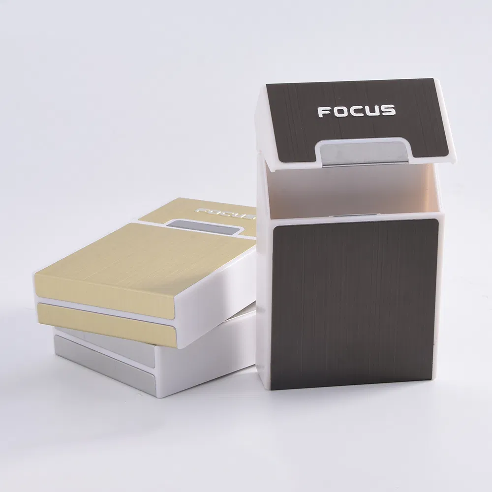 Focus Rectangular 20 Pieces Cigarette Hold Plastic Cigarette Box Cases
