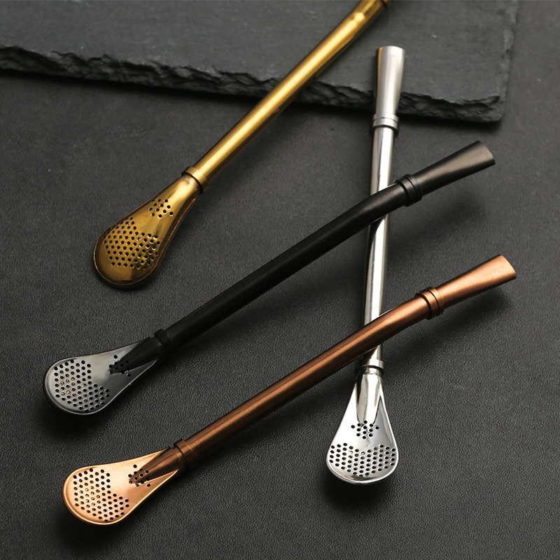 4 Pieces Set Drinkware Mint Julep Cocktail Drinking Straws Mojito Straws