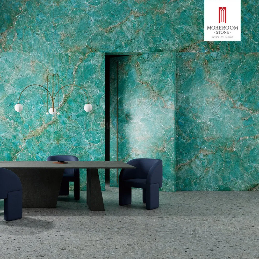 Sinterflex Stone Slab Amazonite Marble Look for Kitchen Splashback and Upstands
