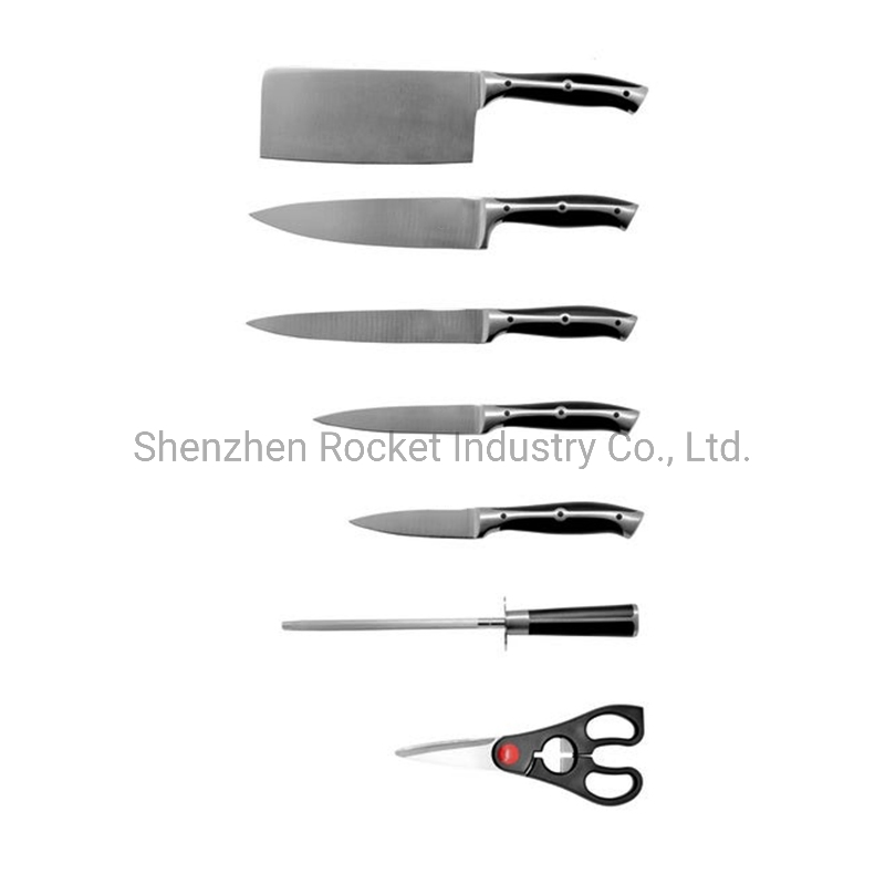 Набор кухонных ножей из нержавеющей стали, 6 предметов