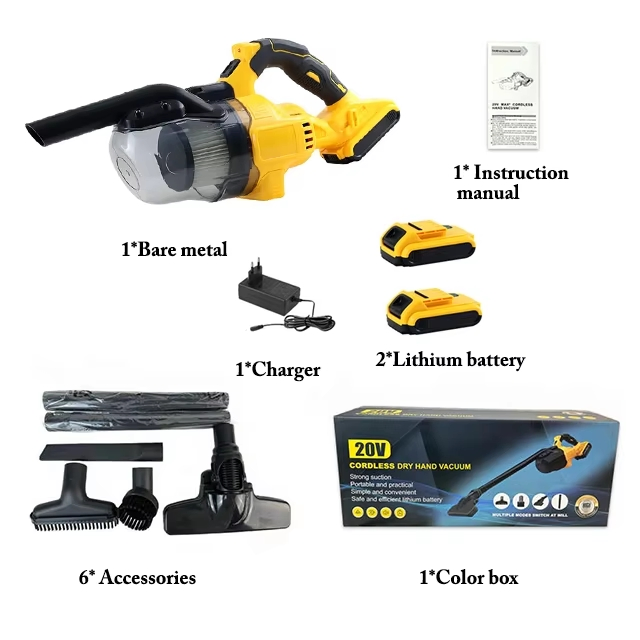 Cordless Car Vacuum Cleanerindustrial Home Handheld Vacuum Cleaner