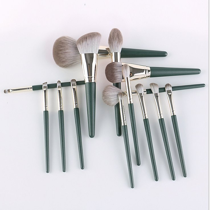 14PCS Makeup Brushes Set, Soft Wooden Handle Beauty Tools for Beginners