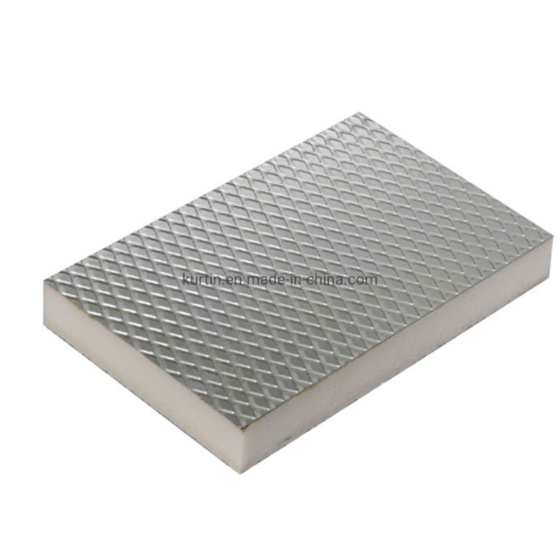 Aluminum Foil PIR Foam Board Fireproof Metal 50-200mm Insulated Roof Panel