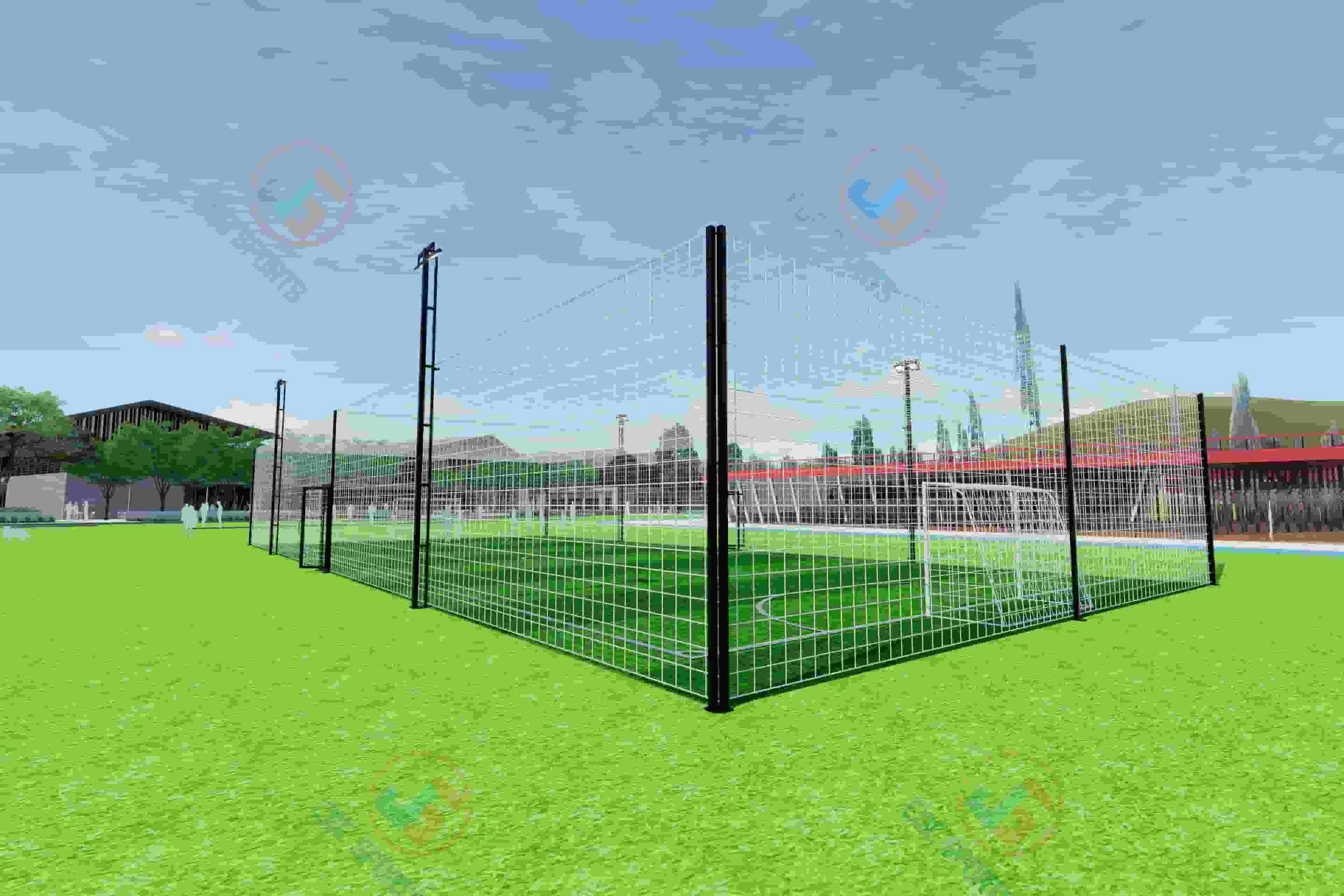 Soccer Basketball Court Fence Chain Link Mesh Fence for Sports Field