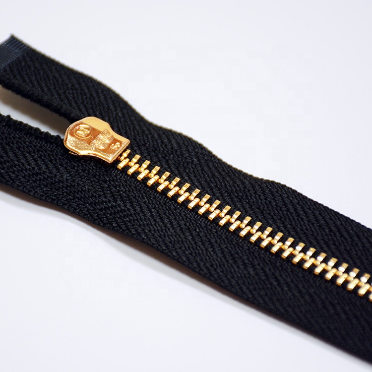 Молнии металлические латунные для одежды и обуви