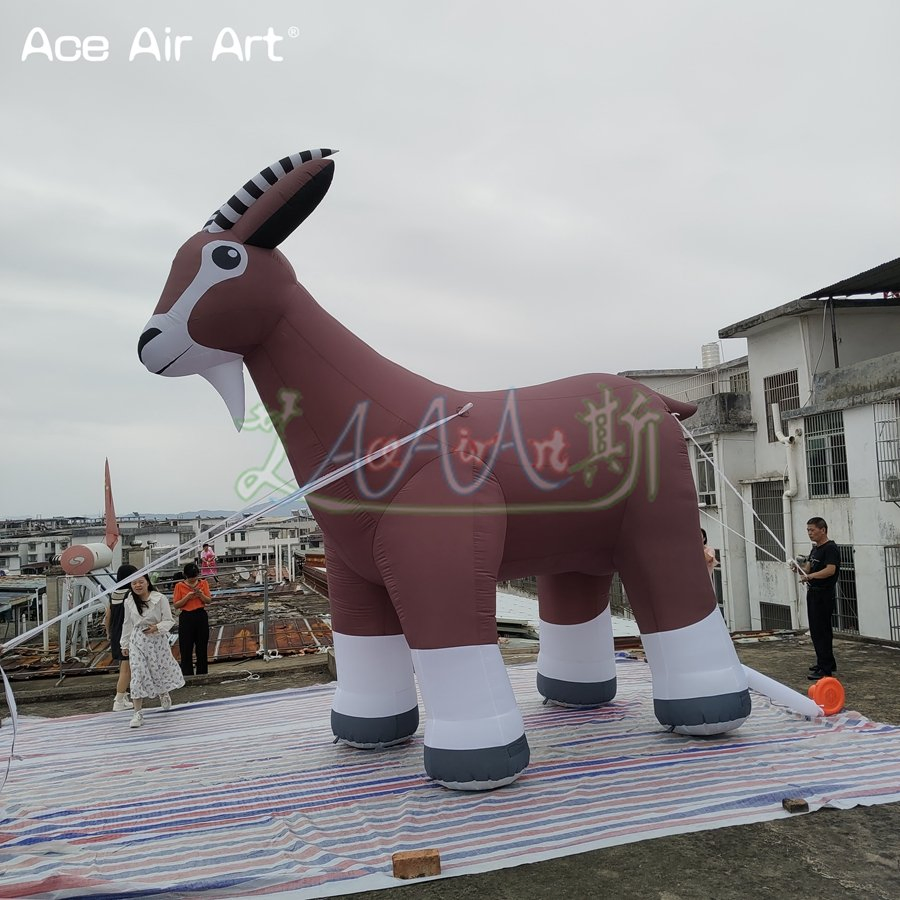 Inflatable Goat Sheep Animal for Outdoor Party Decorations Rental for Entertainment Events