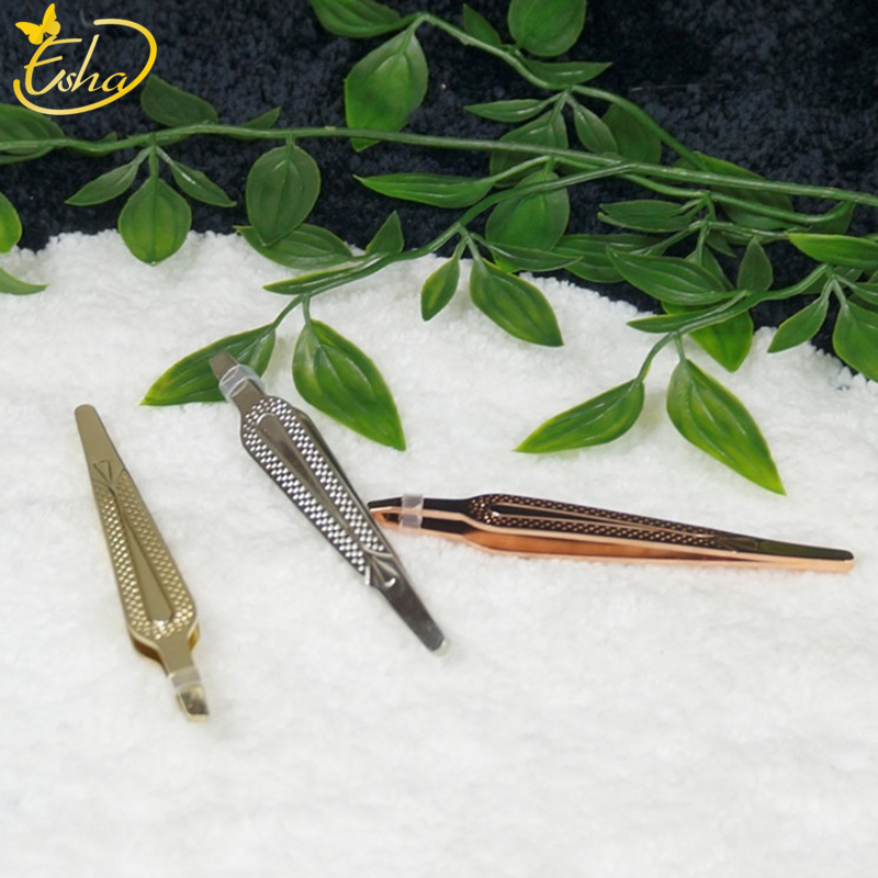 Meticulous Mirror Lamp Stainless Steel Eyebrow Clip Tweezers Tool