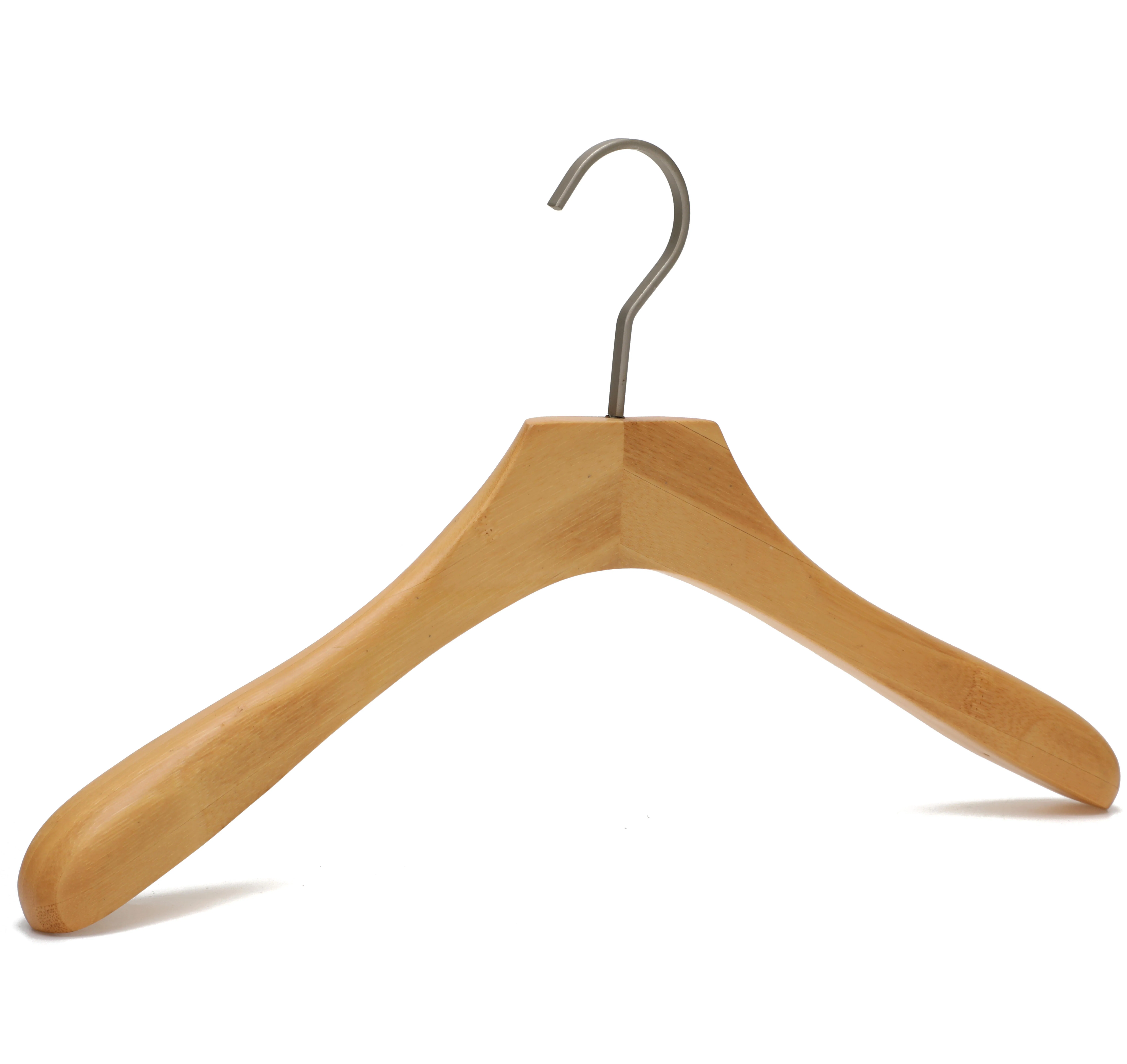 Customized Wooden Hanger for Clothes with Logo for Luxury Wardrobe Organization