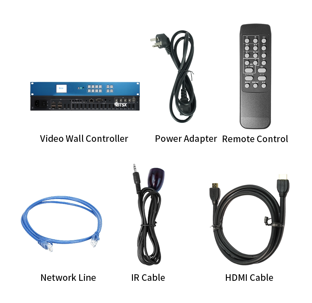 Контроллер видеостены 4K60 HDMI/Dp с бесшовным переключением