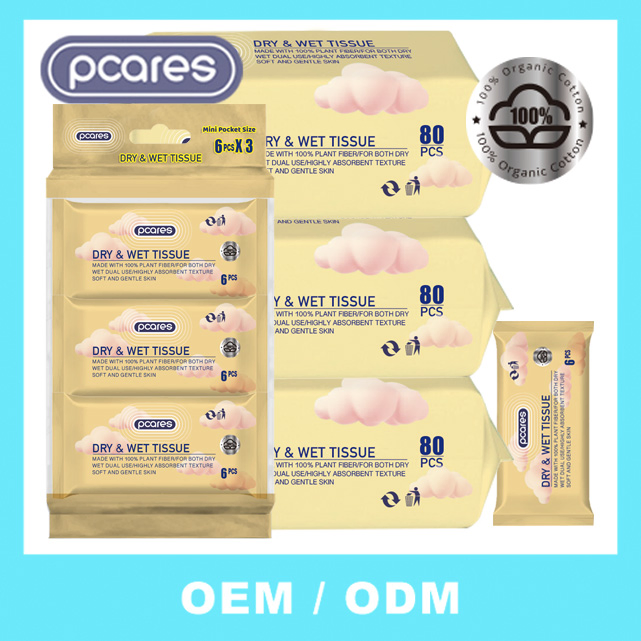 Cotton & Viscose Eco-Friendly Ultra-Soft & Thick Highly Absorbent & Lint-Free for Sensitive Skin Disposable Face Towel
