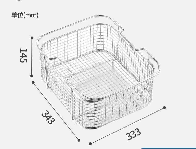 Stainless Steel Sink Wire Colander Strainers Sink Basket Stainless Steel Strainer Sink Colander with Rubber Grip for Strain, Drain Dishes,