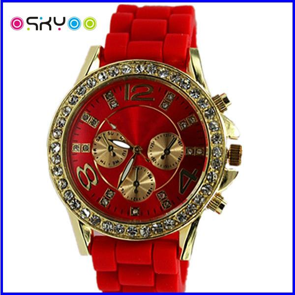 LED Diamond Geneva Quartz Watch