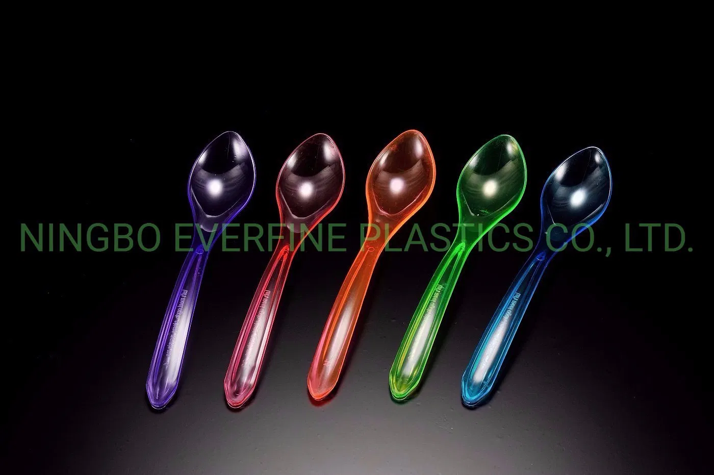 Disposable Plastic Curved Ice Cream Spoon (PS)
