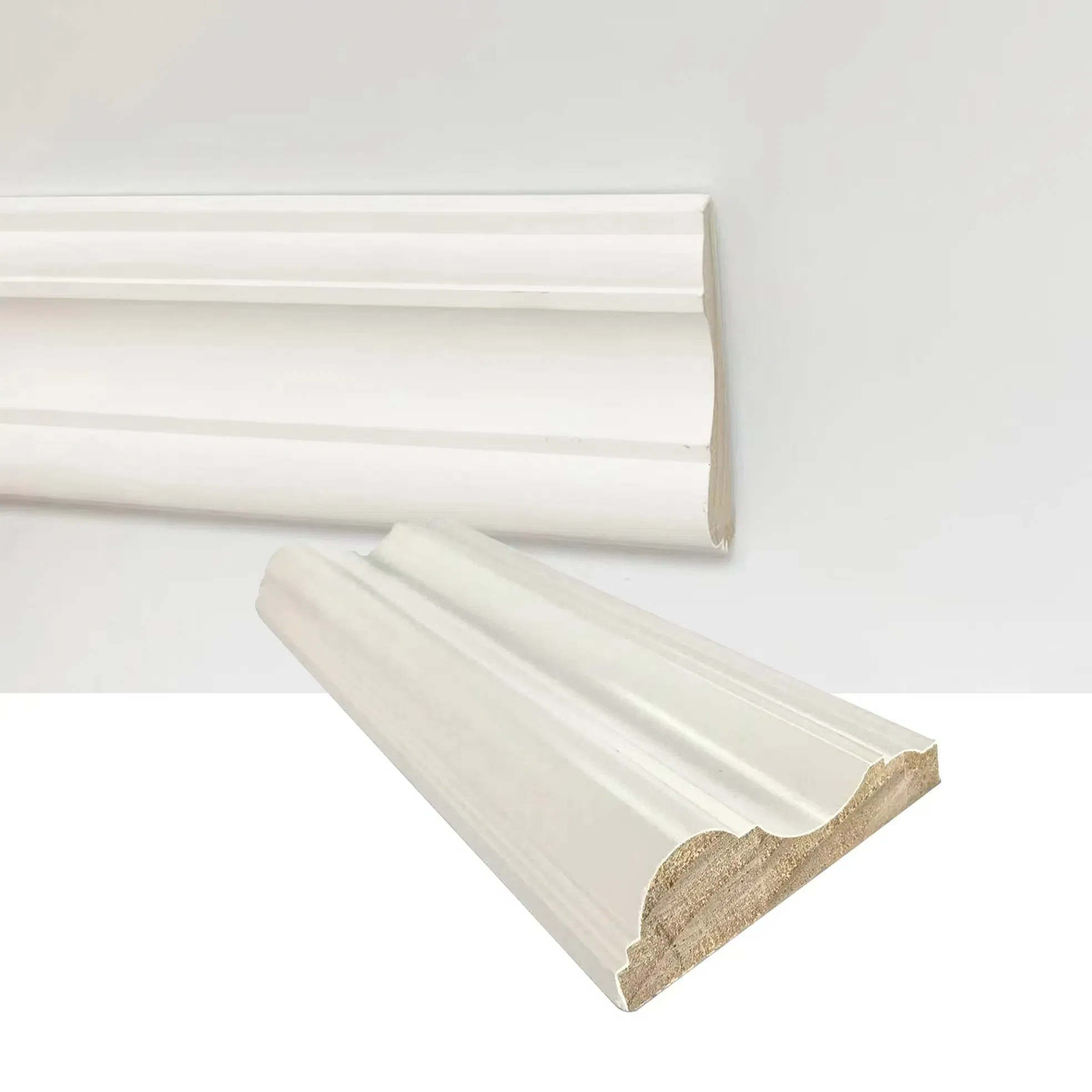 Skirting Wood MDF Pine Mouldings White Primed Baseboard Waterproof Mouldings Interior Decoration Material Mouldings Base Board