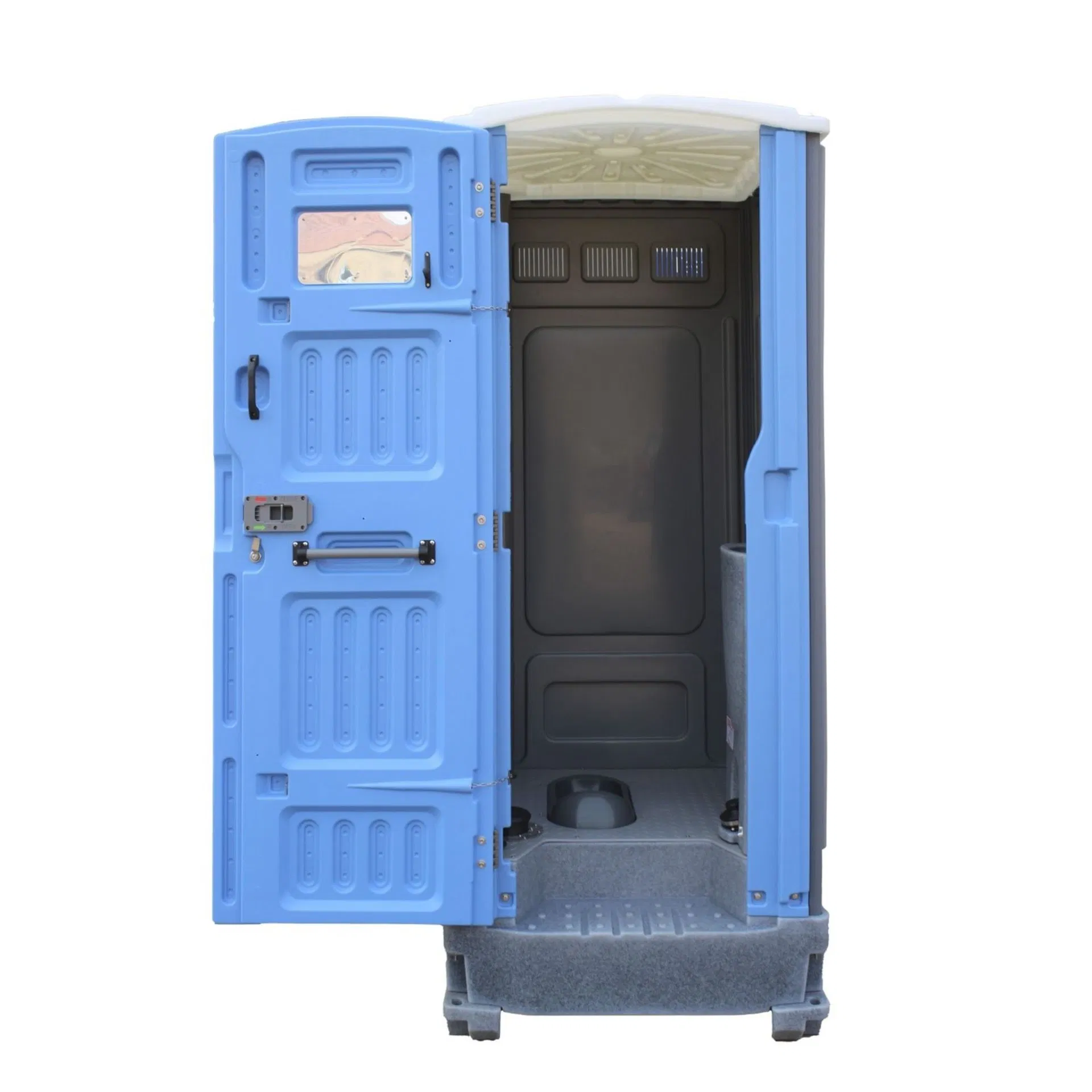 Outdoor Temporary Stainless Steel Non-Slip Premium Portable Toilet with Fecal Container