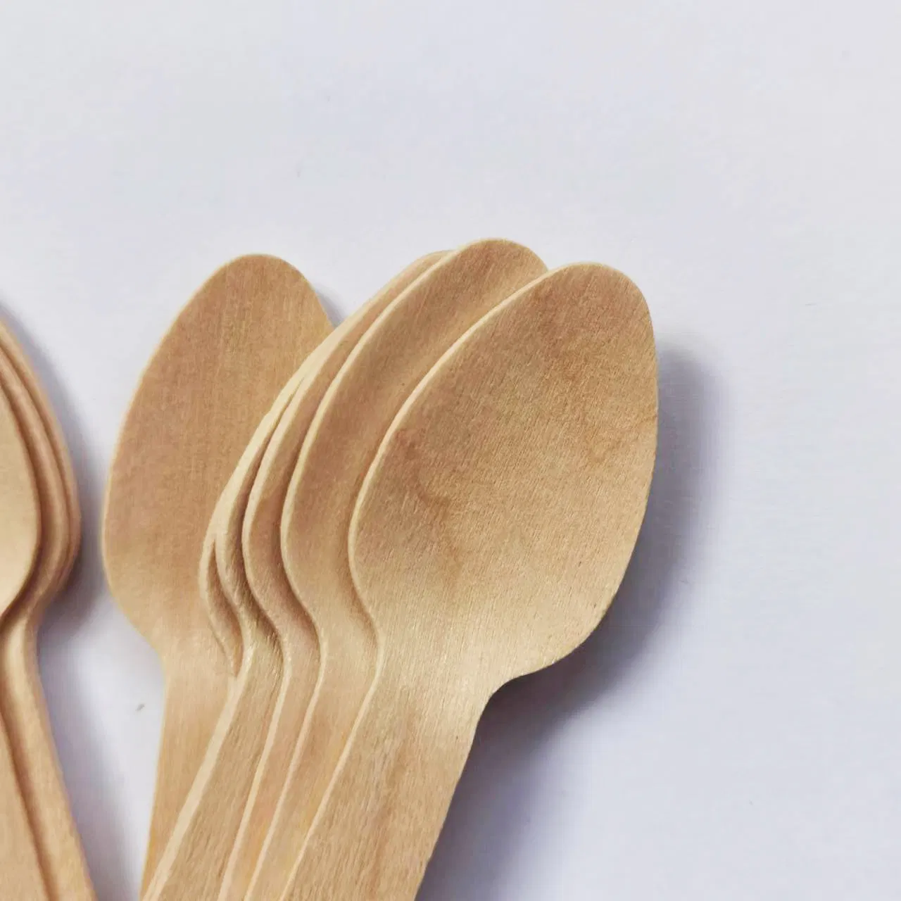 Disposable Ice Cream Wood Spoon with Well Smooth Edge