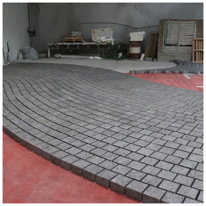 G654 Dark Grey Granite Outdoor Paving Cobblestone