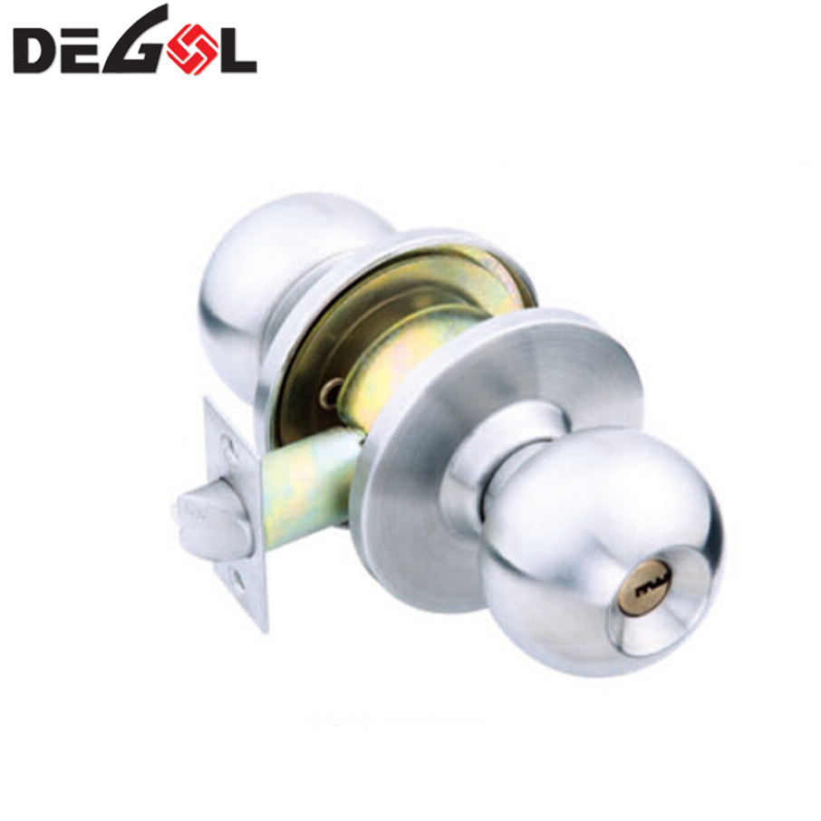Home Door Gate Single Cylinder Deadbolt Chrome Metal Dead Bolt Door Lock