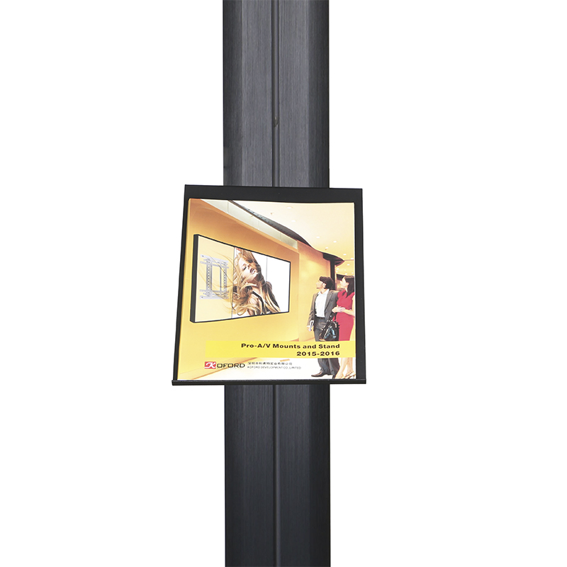 Hangingtv Column Parts Black / Silver Cheap A4 Document Shelf (DOC 001M)