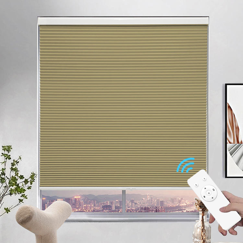 Manufacturer Cordless Cellular Fabric Honeycomb Blinds No Drill Motorized Honeycomb Blinds