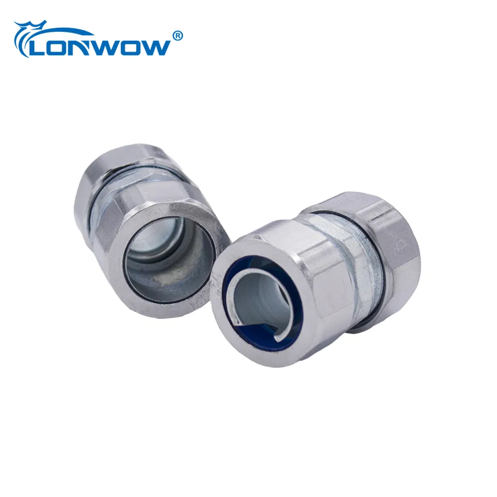 Straight Flexible Conduit Connector Compression Type