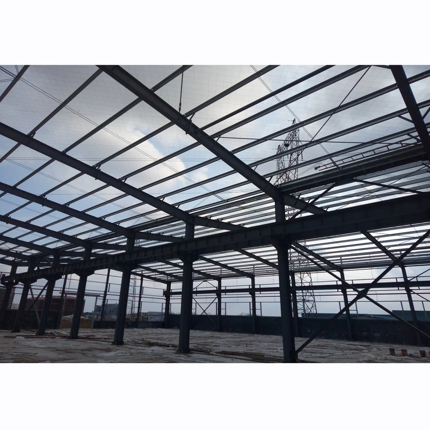 Soundproof Sandwich Panel Roof Insulated Structural Metal Workshop Steel Barns for Sale
