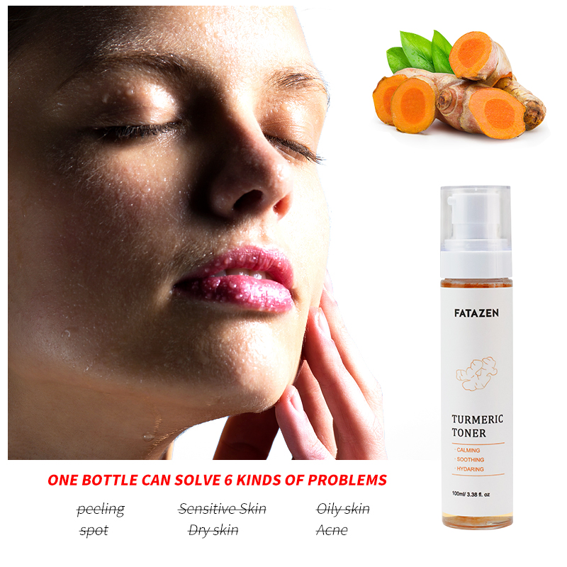 Acne Savior Natural Organic Deep Hydrating Pore Shrinking Turmeric Facial Toner spray