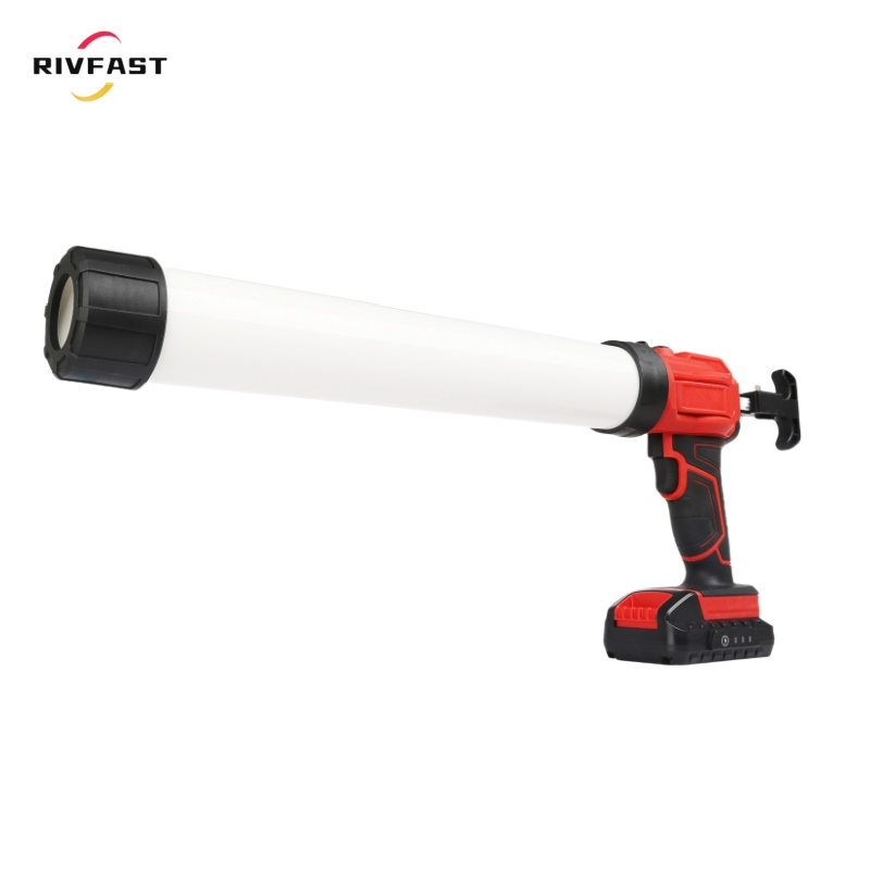 Auto Retract Drip-Free Caulking Gun with LED Leight Electric Caulking Gun Kit with Battery and Charger