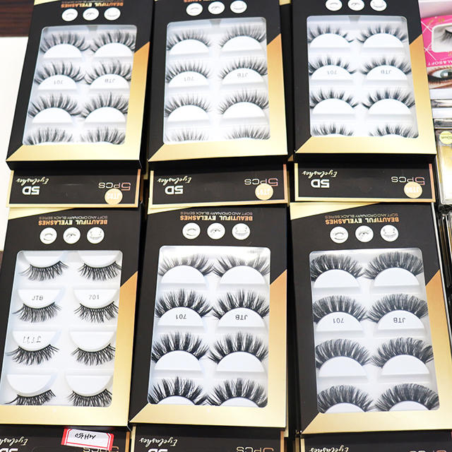 Faux Mink Wispy Lashes Natural Lightweight Eyelashes Makeup Handmade Fluffy 3D Eyelash 5 Pairs Volumizing False Eyelashes