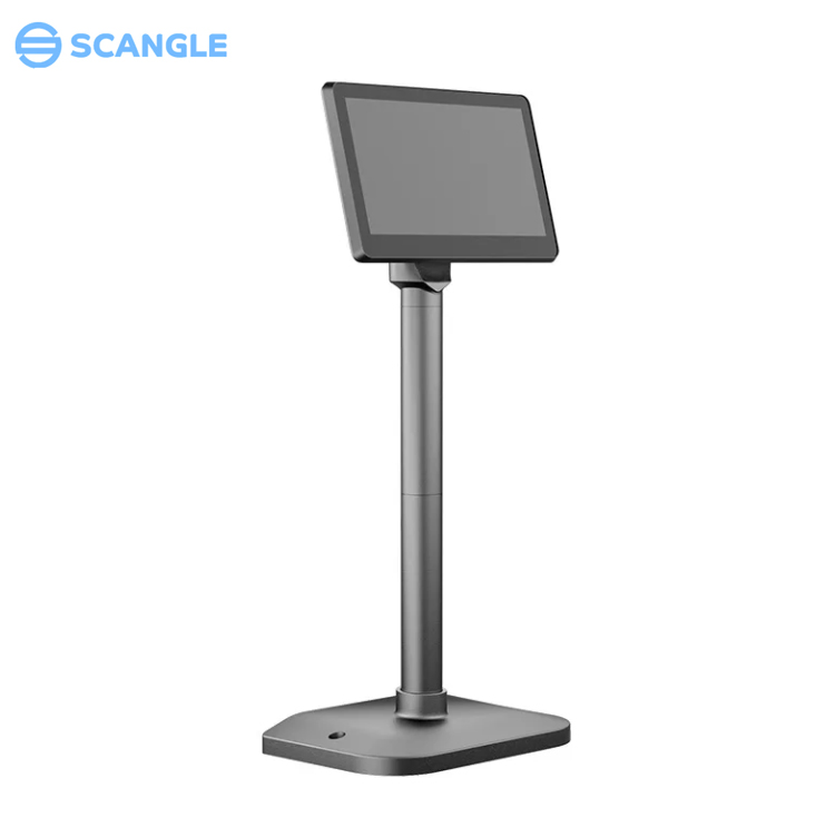 Scangle 7inch Monitor Factory Price Pole Adjustable Customer LCD Display for Supermarket POS Machine