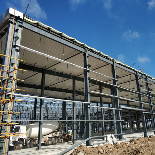 Prefab Storage/Garage/Shed Manufactured Drawing Design Project Hangar/Plant/Metal Sheet Frame Construction Steel Structure Workshop with Galvanized/Painted