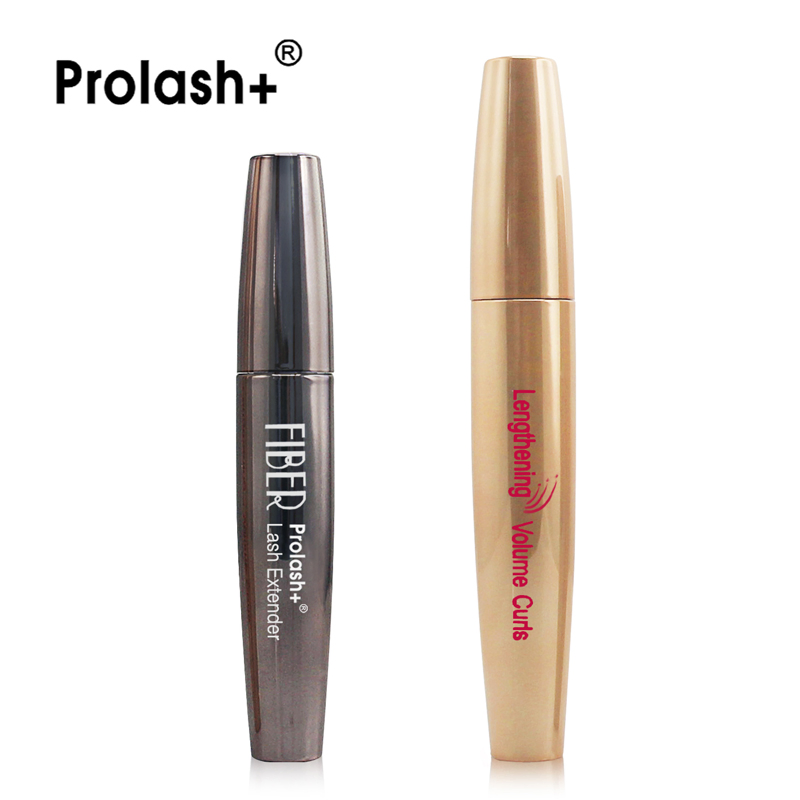 OEM Qbeka Best Effect Prolash+ 3D Fiber Lash Mascara for Eyelash Growth and Thicker Gel & Dry Fiber Formula 2 Tubes Makeup