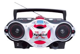Портативный CD DVD Boombox с сабвуфером и радио H-858DVD