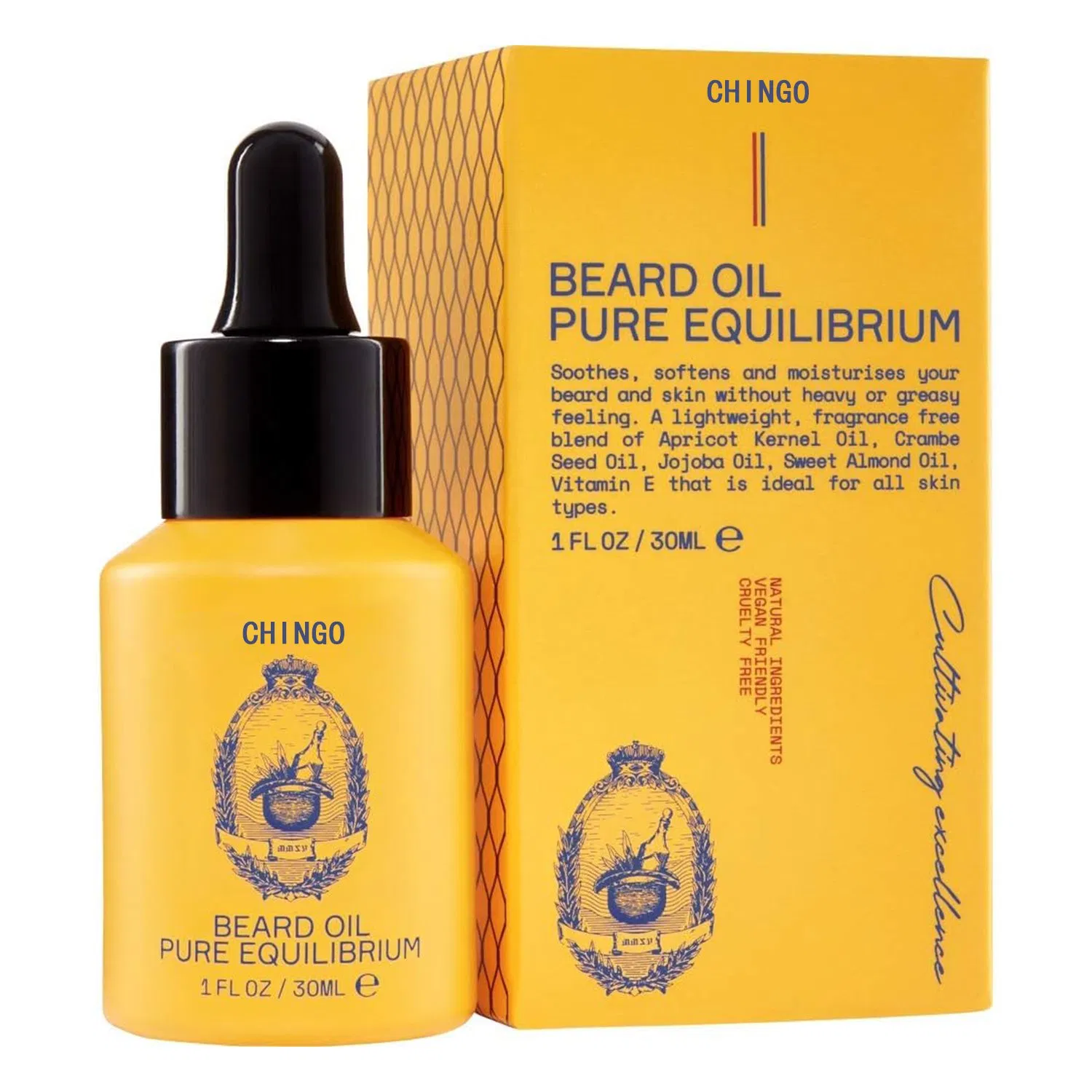Beard Growth Oil Boosts Thickness Strengthens Follicles Nourishes Gently