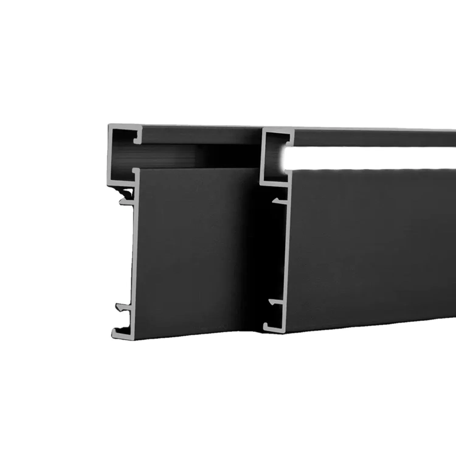 MOQ1ooo Pieces Office Building LED Skirting Board Decorative Metal Trim Skirting Board with LED Light