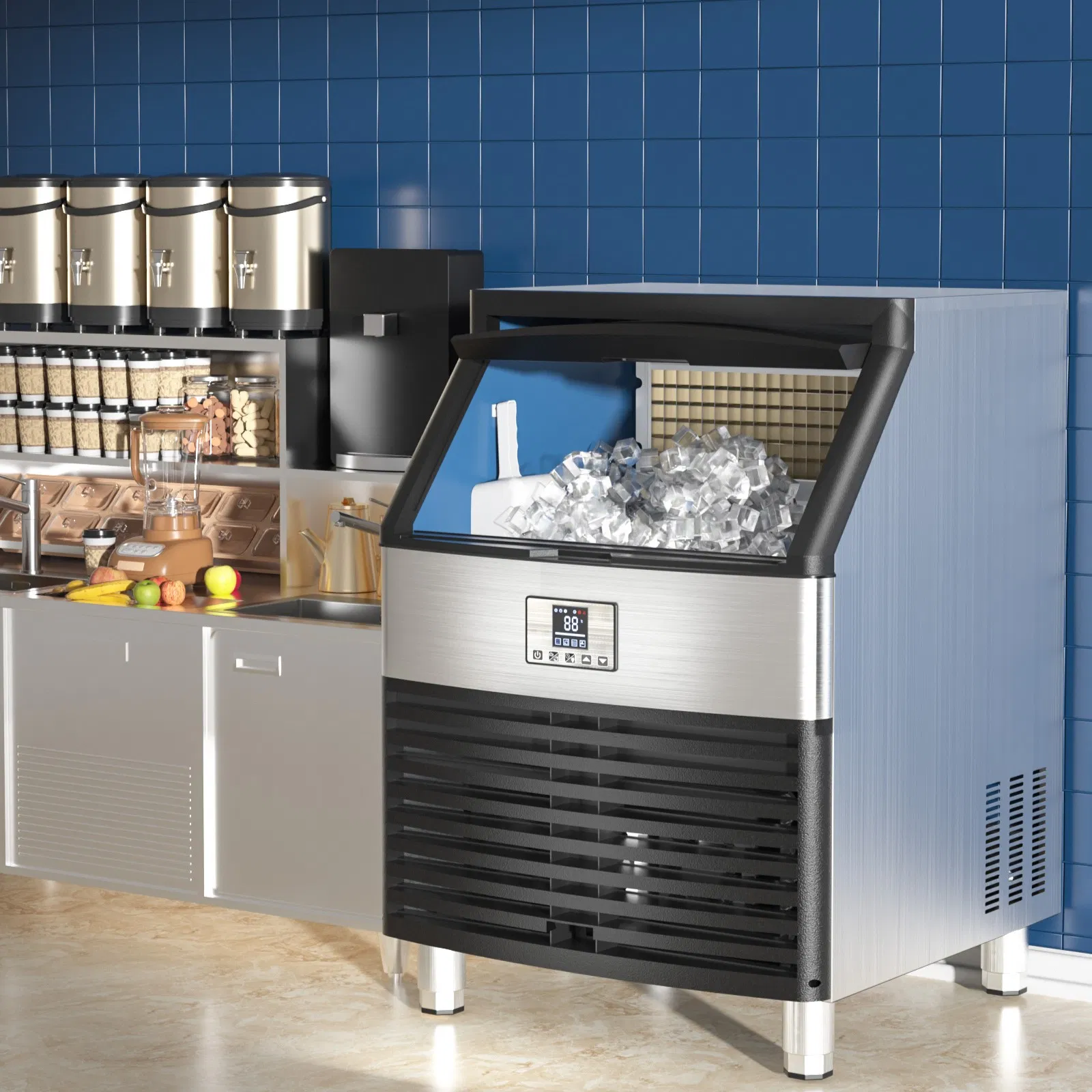 Large Capacity Ice Making Machine Cube Ice Maker for Bar Restaurant Shop