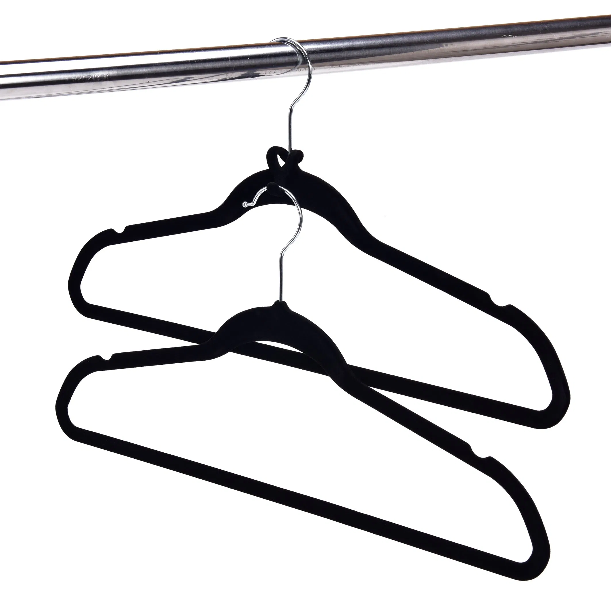 Premium Velvet Hangers 50 Pack - Non-Slip & Durable Clothes Hangers - Black Hangers with 360 Degree Rotatable Hook - Heavy Duty Coat Hangers