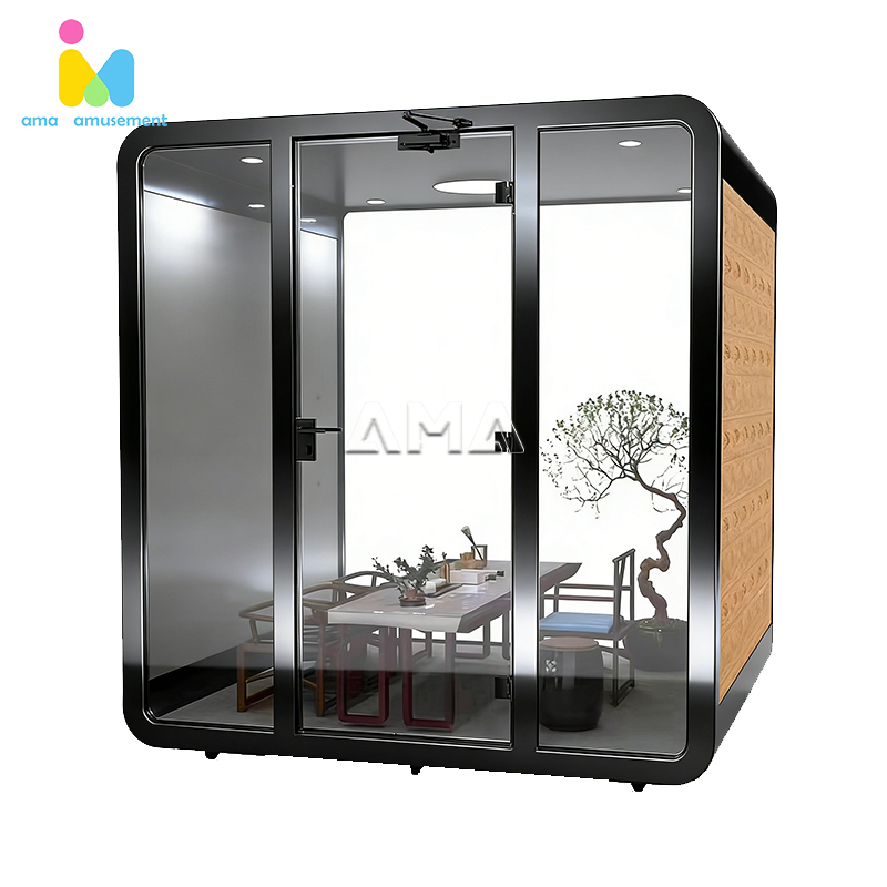 Factory OEM Quality Office Meeting Phone Booth Acoustic Pod with 40db Sound Insulation Steel Frame for Office Building Use