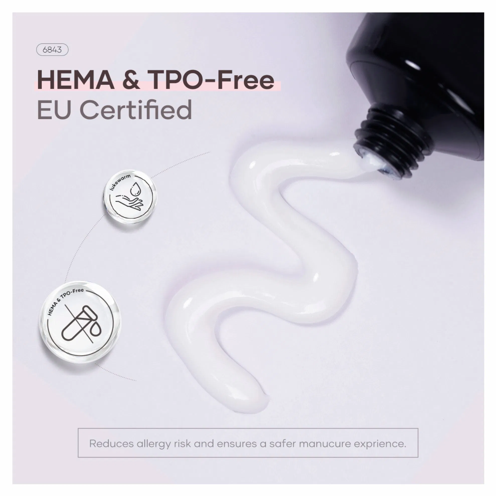 Wholesale 30ml Non Stick Hand UV LED Nail Extension Solid Poly Gel