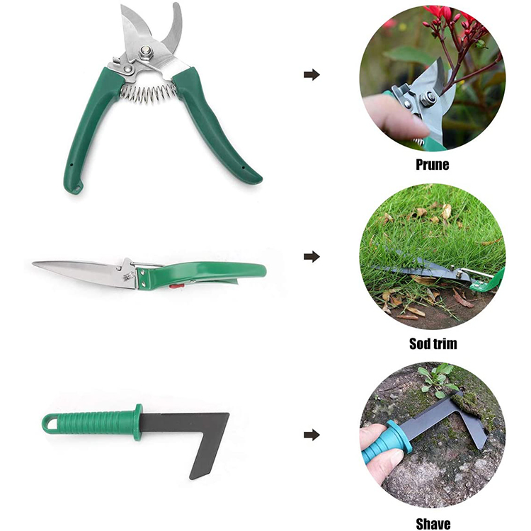 Heavy Duty 10 PCS Household Multifunctional Portable Small Tool Set Gardening Tool Set Plant Pruning Kit Anti Slip Handle Garden Tool Set