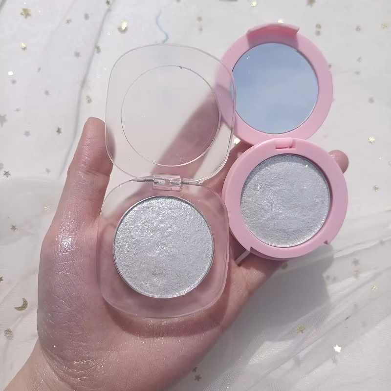 Rainbow Highlighter Makeup Customized Vegan Waterproof Chameleon Shimmer Highlighter Cosmetics